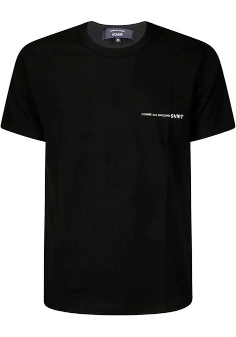 knit t-shirt man black COMME DES GARÇONS SHIRT | FO-T0261